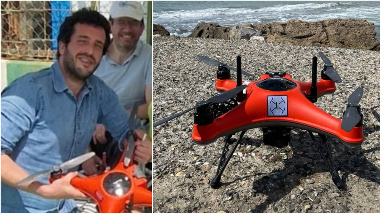 Ettore Ardisson e un drone Ettore Ardisson e un drone