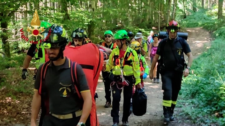 L'intervento dei soccorritori