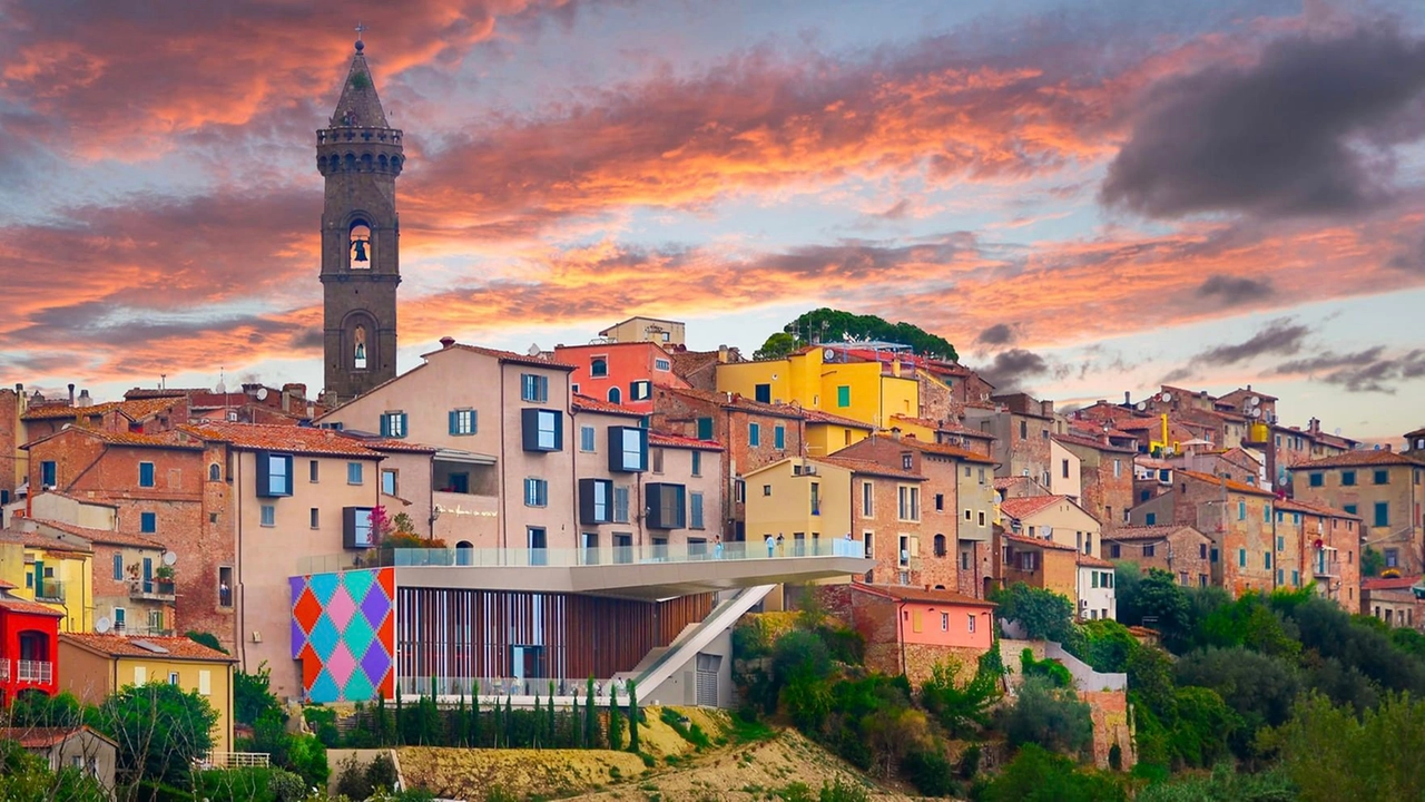 Una splendida veduta sul Borgo di Peccioli