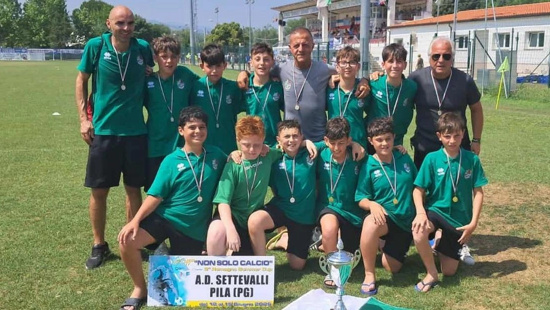 Calcio giovanile. Settevalli Pila trionfa a Riccione. Il team di Brunori vince tutte le gare