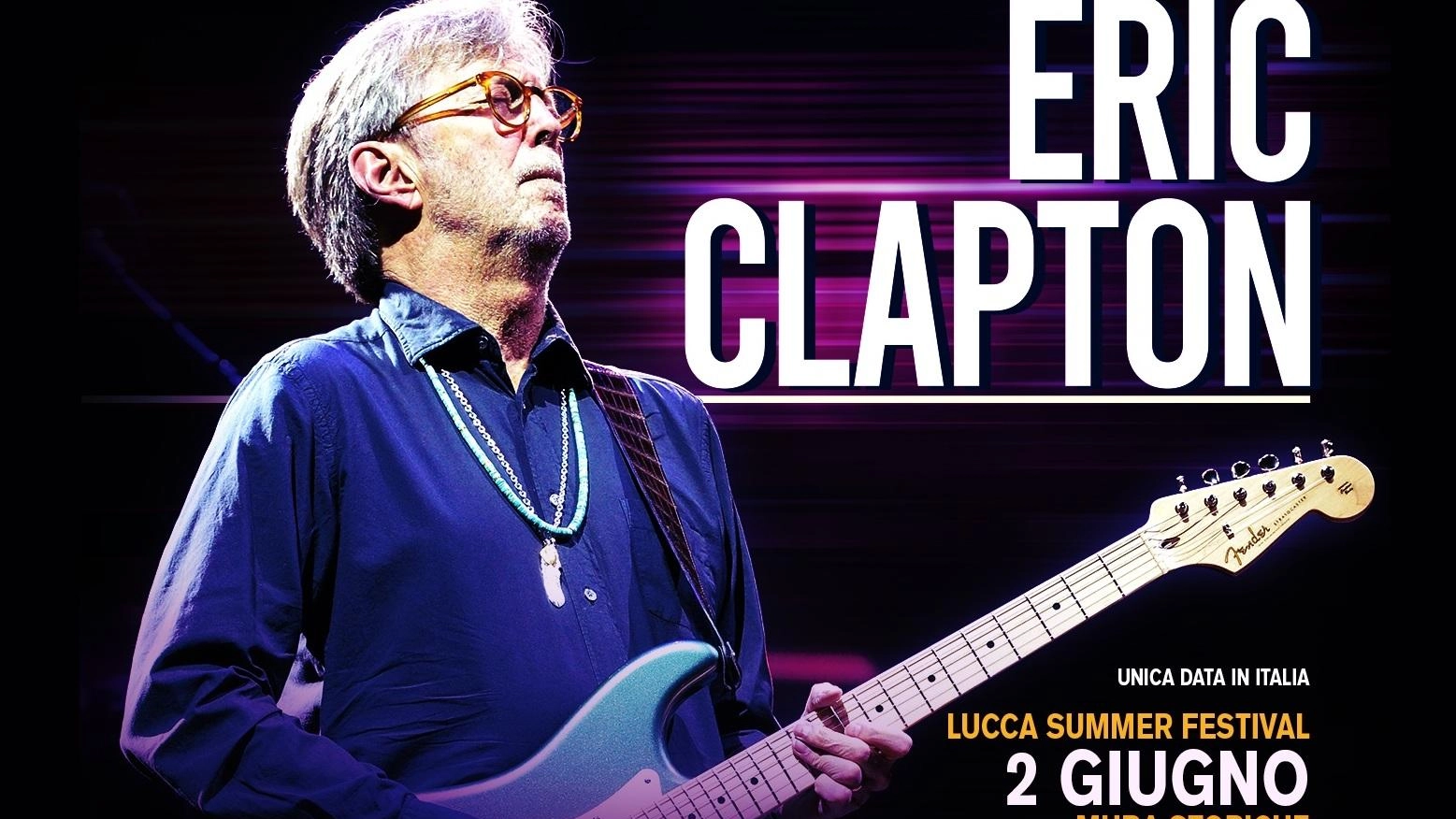 Summer “stellare“. Anche Eric Clapton suonerà sugli spalti. Aprirà il cartellone