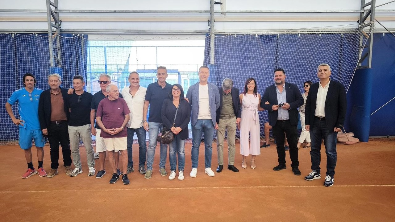 Un momento dell’inaugurazione del nuovo impianto