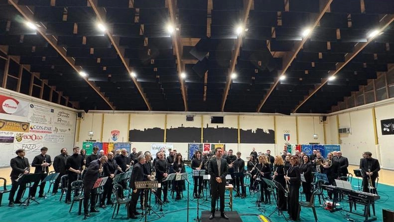 Un momento di “Valdichiana in banda“ che è andata in scena a Torrita di Siena Un momento di “Valdichiana in banda“ che è andata in scena a Torrita di Siena