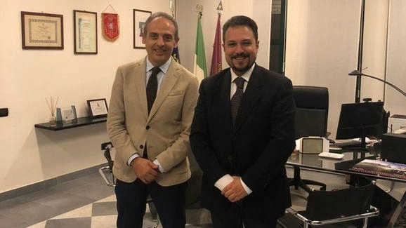 Il questore di Grosseto Claudio Ciccimarra e Luciano G. Calì, presidente del Comitato di Partecipazione della SdS Il questore di Grosseto Claudio Ciccimarra e Luciano G. Calì, presidente del Comitato di Partecipazione della SdS