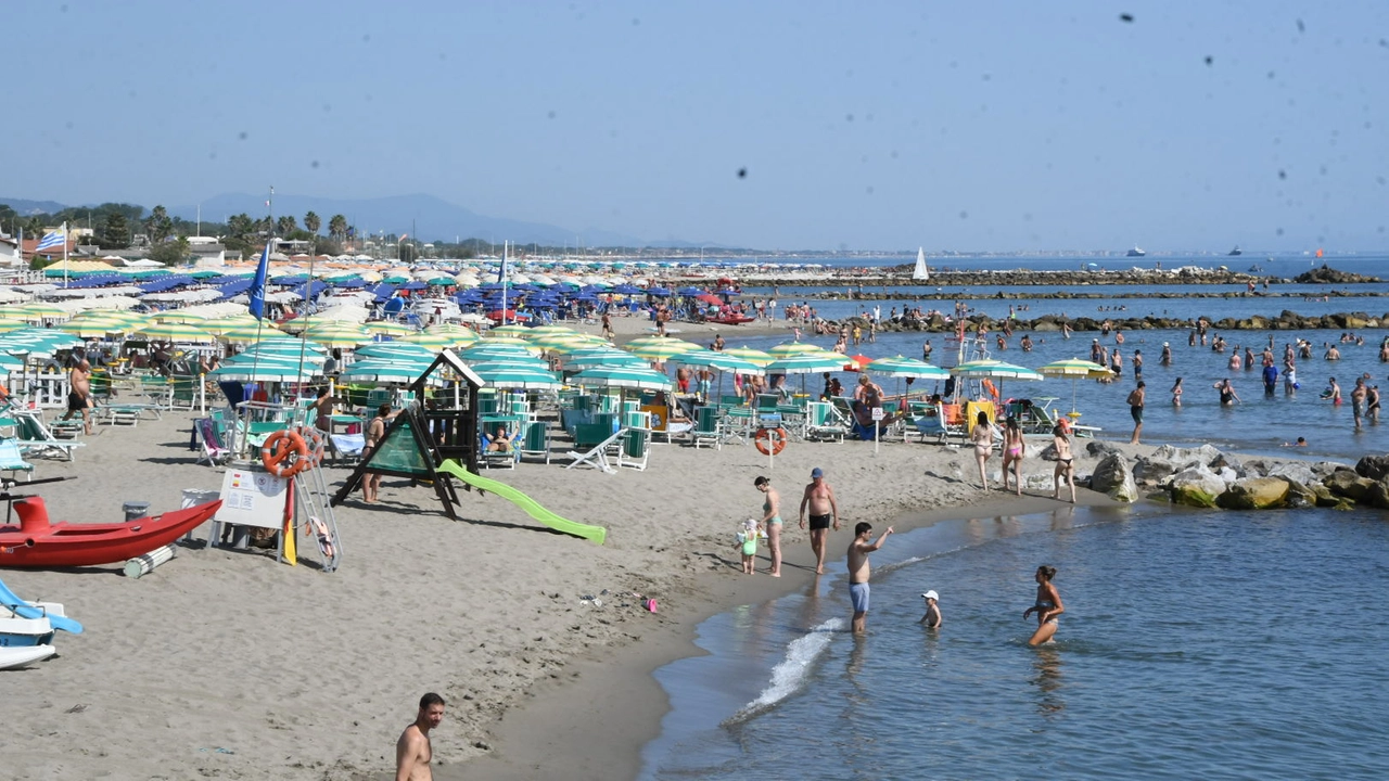 Mare spiaggia turisti bagnanti