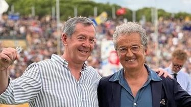 Knaster e il presidente Corrado Knaster e il presidente Corrado