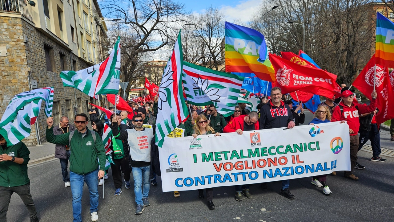 Metalmeccanici in piazza a Firenze il 26 marzo 2025