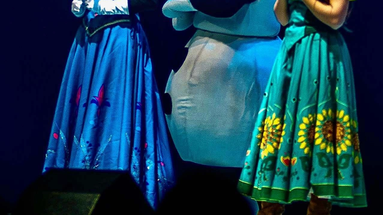 Una esibizione di Elsa di Frozen Una esibizione di Elsa di Frozen