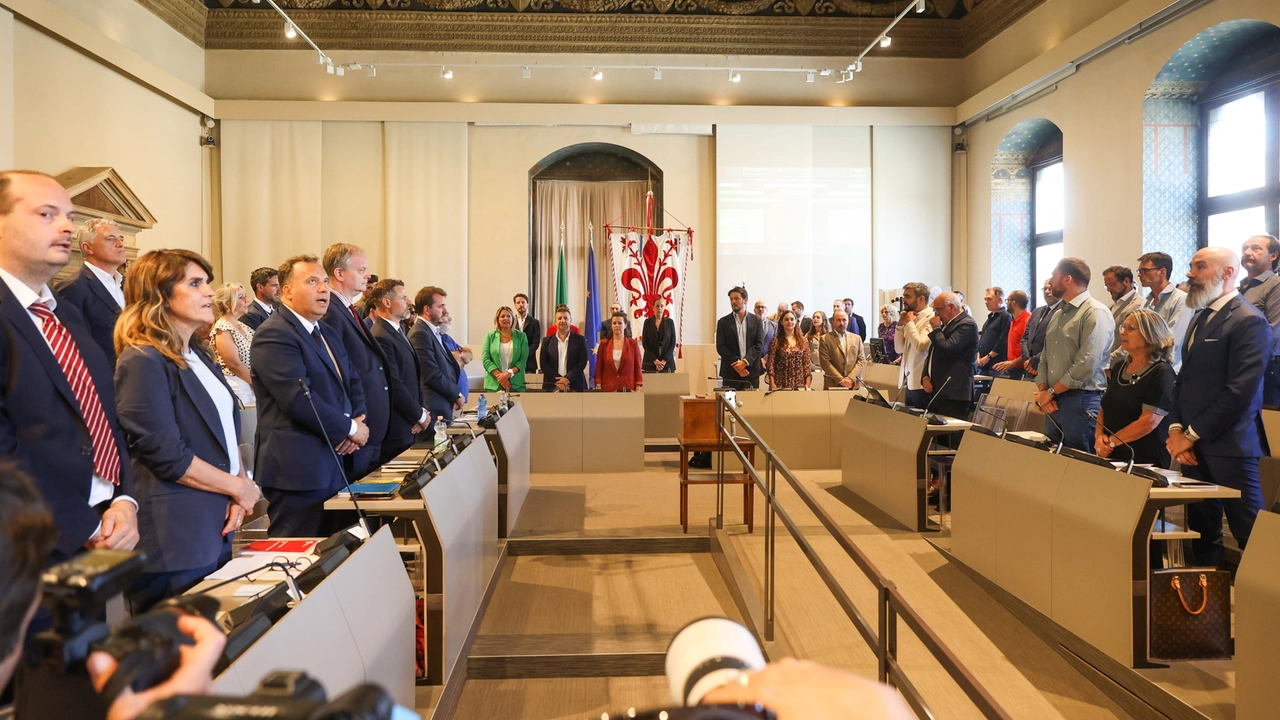 Palazzo Vecchio, consiglio comunale a Firenze (Giuseppe Cabras/New Press Photo)