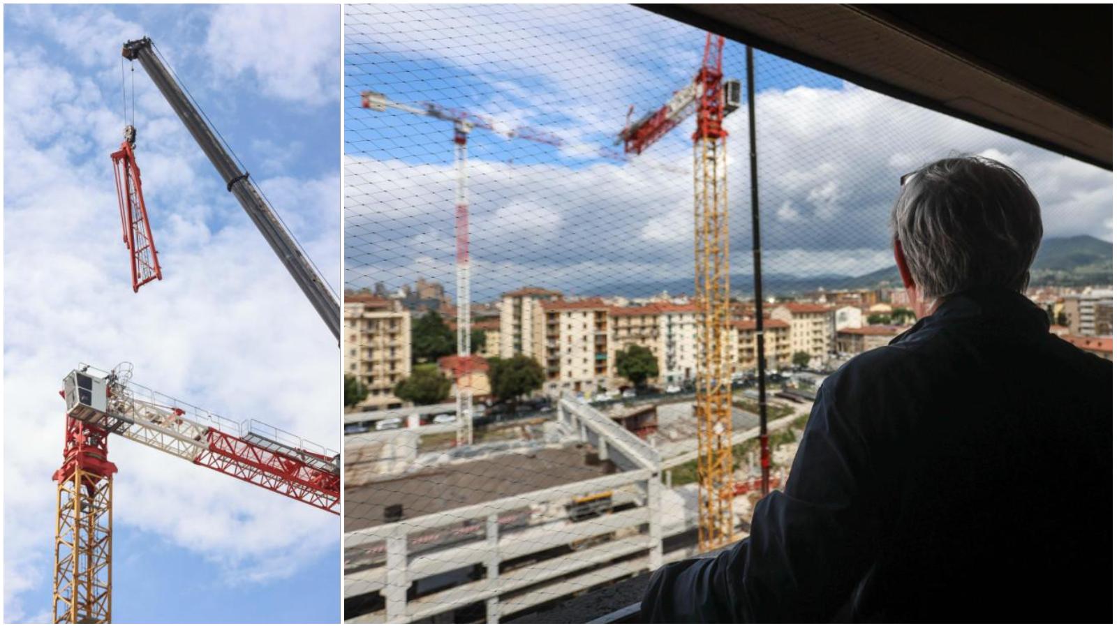 Firenze, il cantiere della tragedia di via Mariti: via le gru, comincia la messa in sicurezza Firenze, il cantiere della tragedia di via Mariti: via le gru, comincia la messa in sicurezza