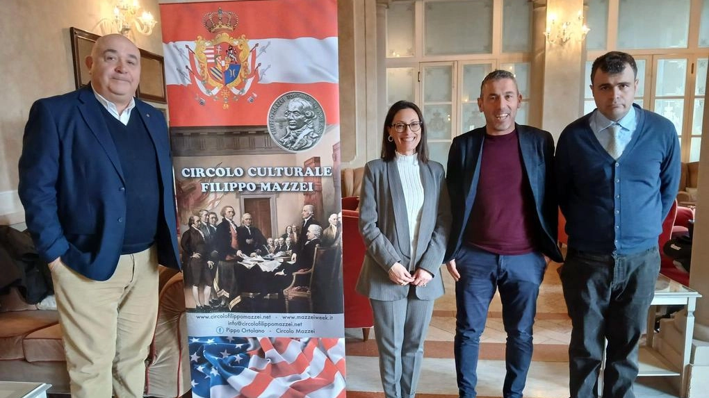 Massimo Balzi presidente del Circolo “Mazzei“ con Angela Pisano, Michele Pellegrini Massimo Balzi presidente del Circolo “Mazzei“ con Angela Pisano, Michele Pellegrini