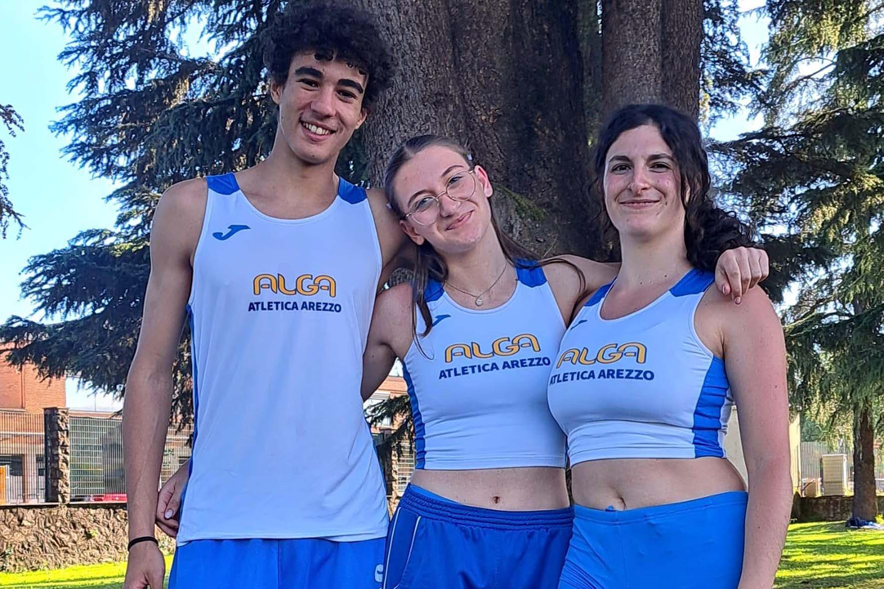 Quattro ragazzi dell’Alga Atletica Arezzo in pista ai Campionati Italiani Allievi