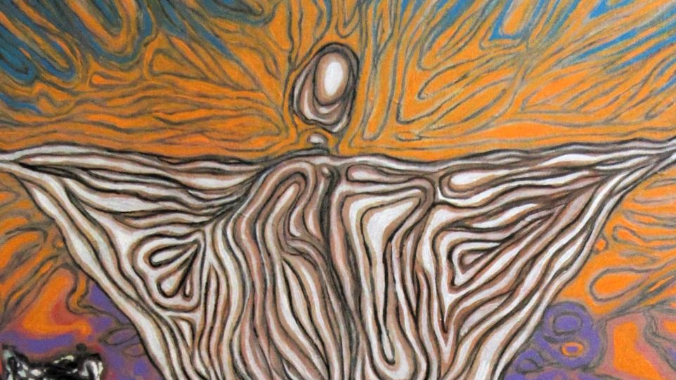 Una delle opere in mostra
