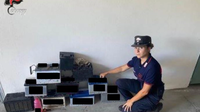 Parte del materiale sequestrato dai carabinieri Parte del materiale sequestrato dai carabinieri