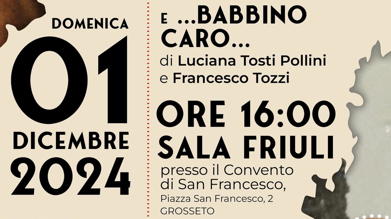 Evento a Grosseto unisce teatro e letteratura alla Sala Friuli, con spettacoli teatrali, presentazioni di libri e interventi degli autori e organizzatori. Evento a Grosseto unisce teatro e letteratura alla Sala Friuli, con spettacoli teatrali, presentazioni di libri e interventi degli autori e organizzatori.