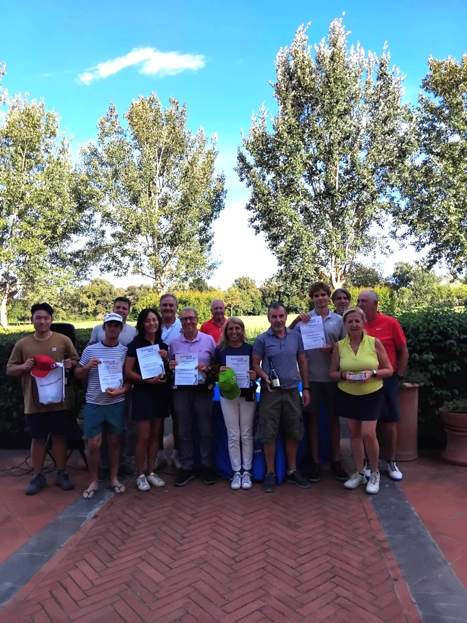 Golf, grande successo per la "Platinum Race" de Le Pavoniere: i premiati