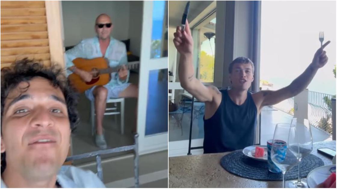 Tananai e Blanco all’Elba da Biagio Antonacci: il terzetto che fa impazzire i fan Tananai e Blanco all’Elba da Biagio Antonacci: il terzetto che fa impazzire i fan