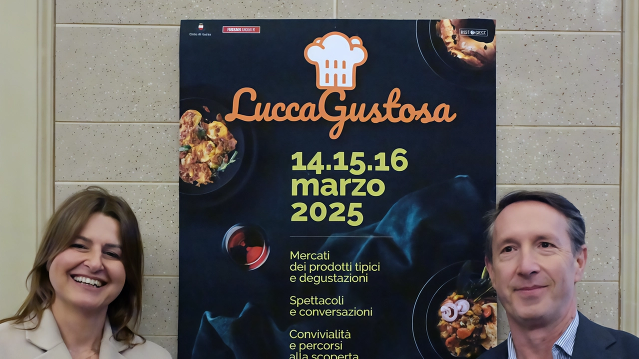 Gli assessore Paola Granucci e Remo Santini ieri alla presentazione della terza edizione di Lucca Gustosa Gli assessore Paola Granucci e Remo Santini ieri alla presentazione della terza edizione di Lucca Gustosa