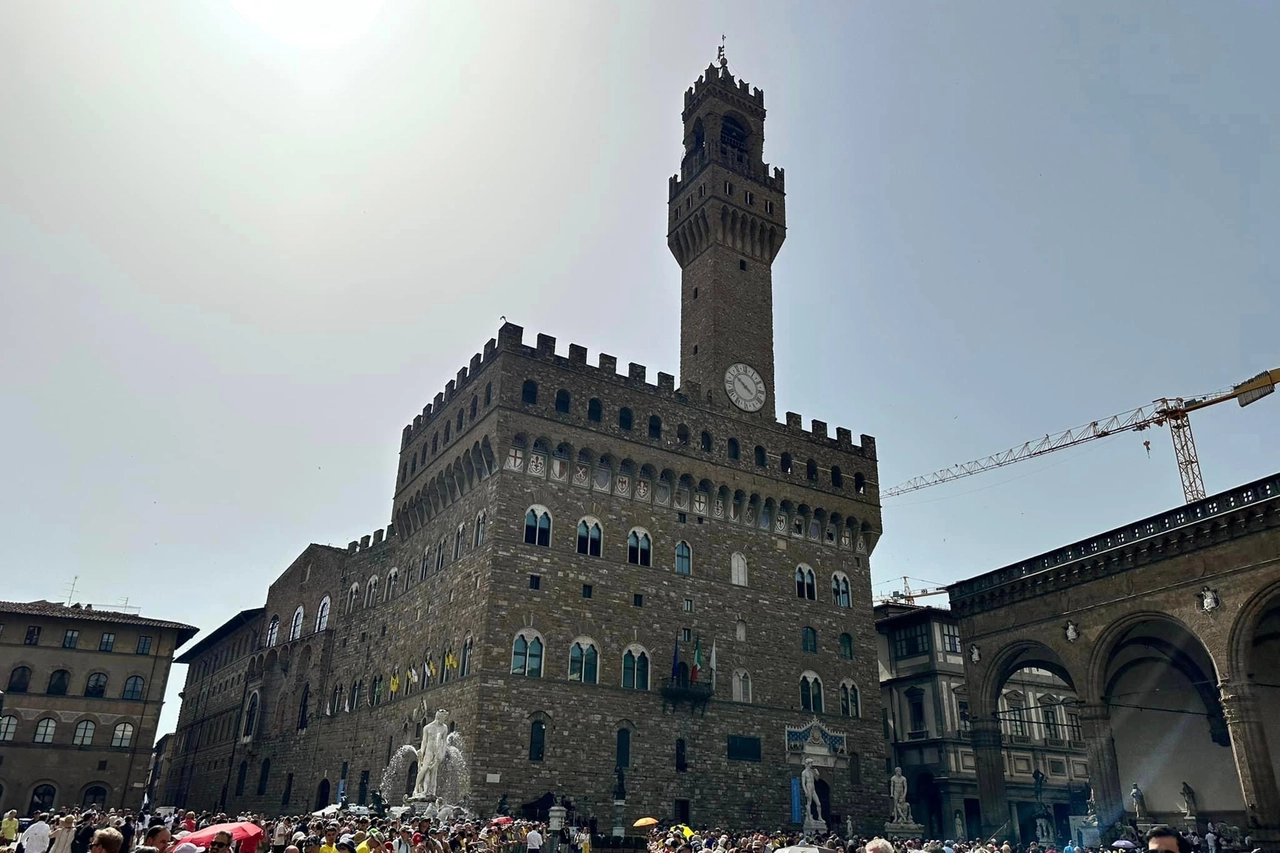 Piazza della Signoria gremita di appassionati