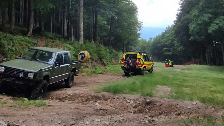 L’incidente è accaduto ieri in località Le Macinaie durante la nota kermesse per bikers. L’allarme dato da altri ciclisti che erano sulla seggiovia. Intervenuti soccorso alpino e Pegaso.