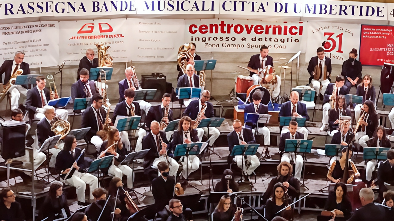Torna la 37° edizione della Rassegna delle bande musicali ad Umbertide, con concerti fino all'8 settembre. Protagonista la banda locale e gran finale in onore della Madonna della Reggia. Torna la 37° edizione della Rassegna delle bande musicali ad Umbertide, con concerti fino all'8 settembre. Protagonista la banda locale e gran finale in onore della Madonna della Reggia.
