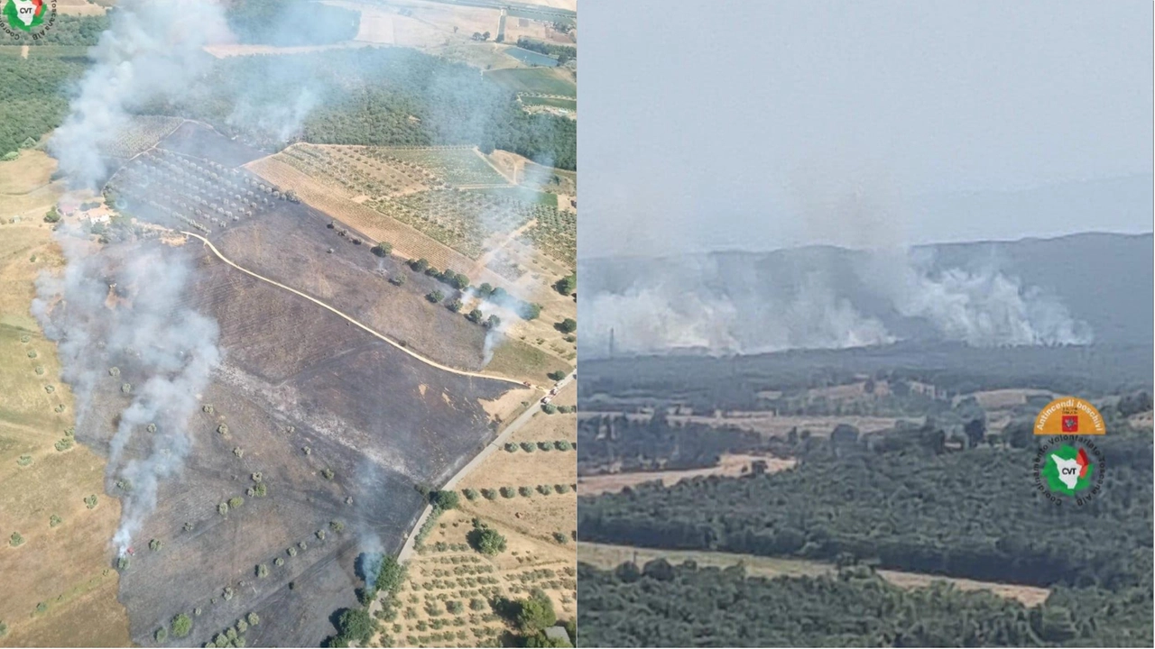 L'incendio a Massa Marittima L'incendio a Massa Marittima