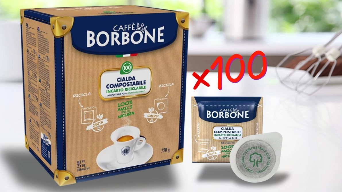 100 Capsule di Caffè Borbone Miscela Blu