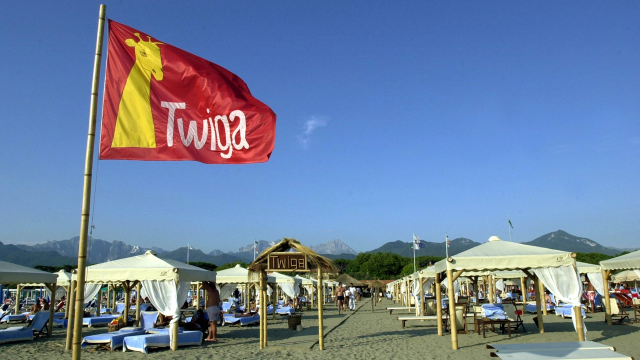 Il Twiga di Marina di Pietrasanta (foto Aldo Umicini) Il Twiga di Marina di Pietrasanta (foto Aldo Umicini)