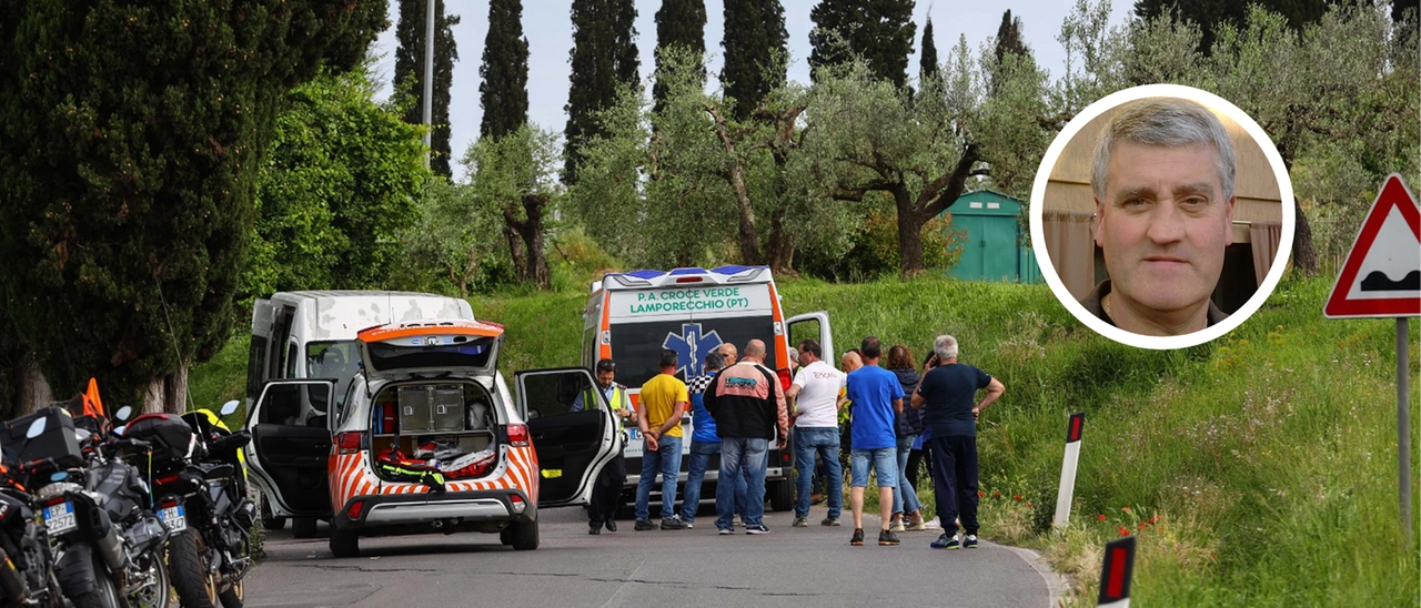 Tragedia alla gara ciclistica, Piero Pratesi muore travolto dal furgone