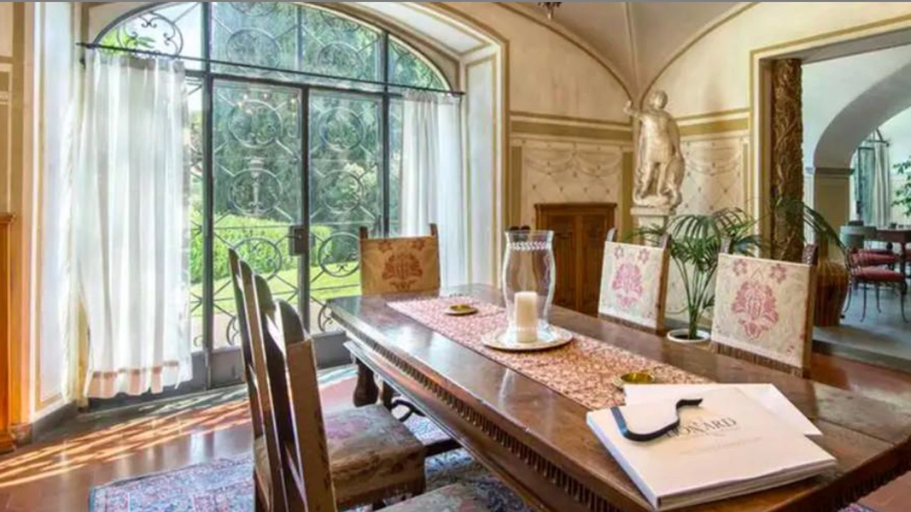 L'interno della villa della Gioconda (Foto Lionard Estate)