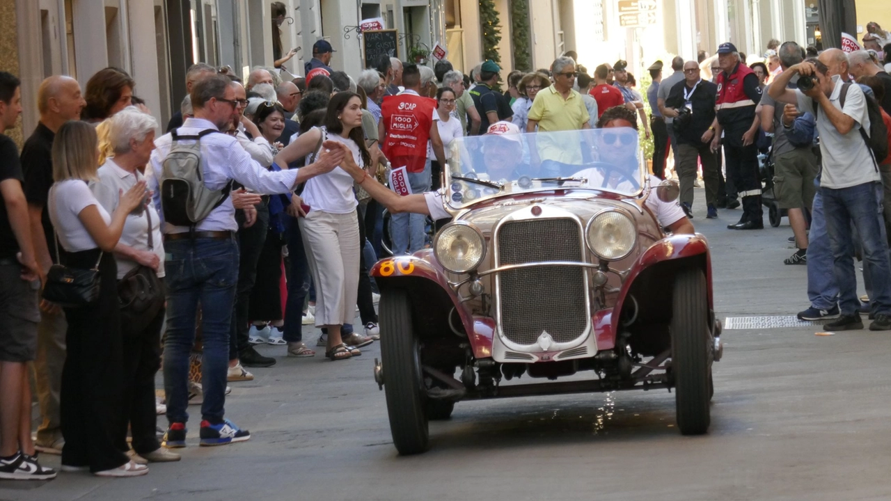 Il passaggio dalla città della 1000 Miglia nel 2024 Il passaggio dalla città della 1000 Miglia nel 2024