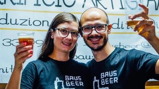 Alice Berti e Filippo Mancini, fondatori del birrificio artigianale Baus Beer nel 2017