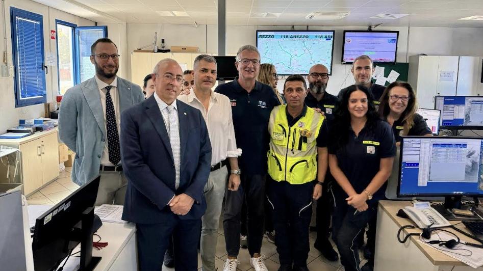 Il prefetto di Arezzo in visita alla Centrale Operativa 118 Il prefetto di Arezzo in visita alla Centrale Operativa 118