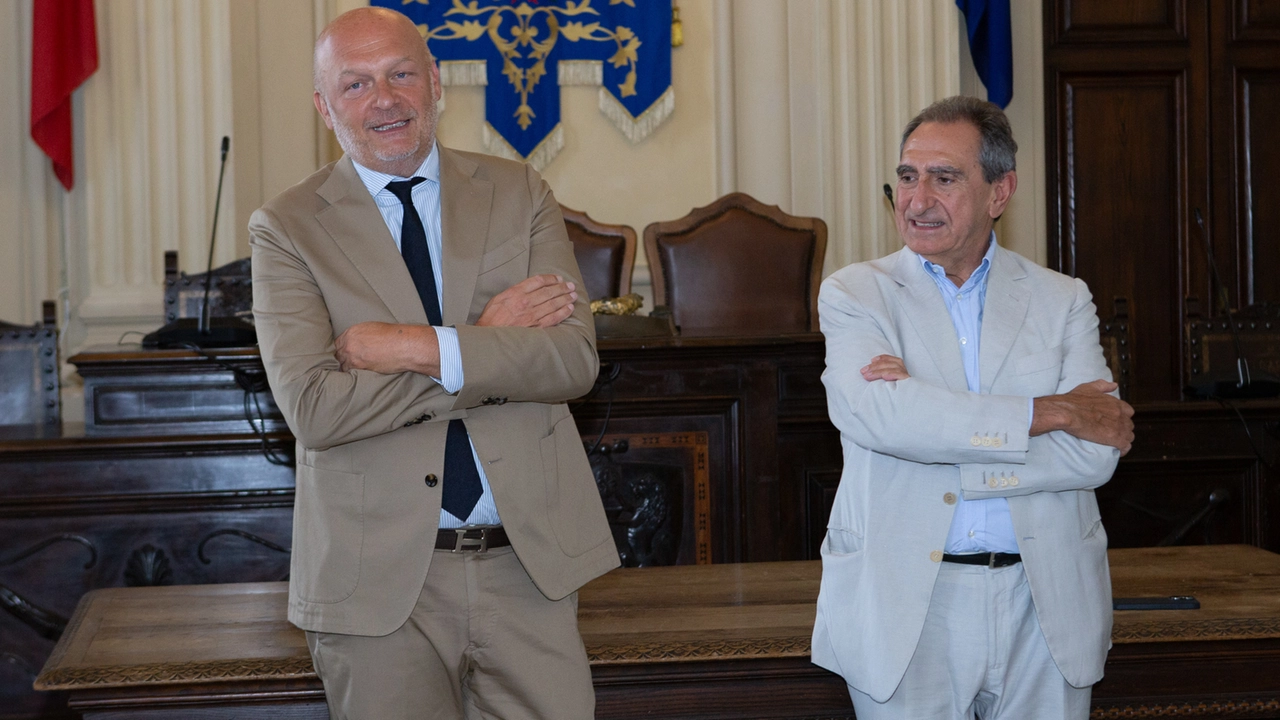 Il sindaco Claudio Del Rosso con il sovrintendente del Maggio, Carlo Fuortes
