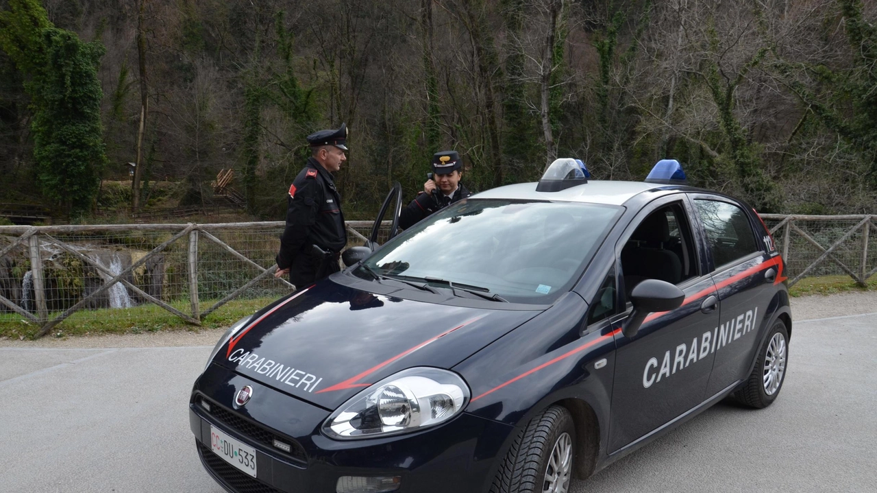 La donna è stata bloccata dai carabinieri La donna è stata bloccata dai carabinieri