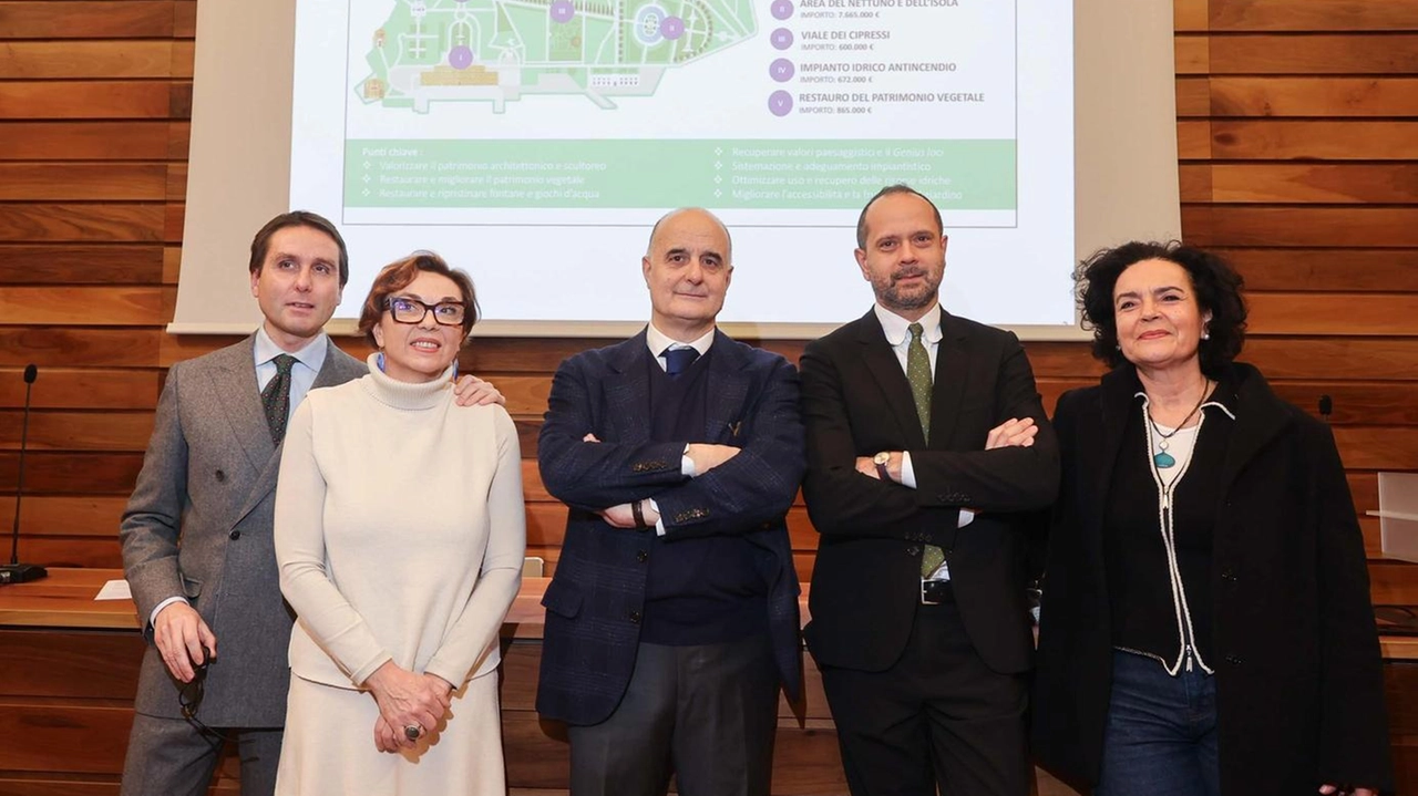 Un momento della presentazione dei grandi interventi per Boboli Un momento della presentazione dei grandi interventi per Boboli
