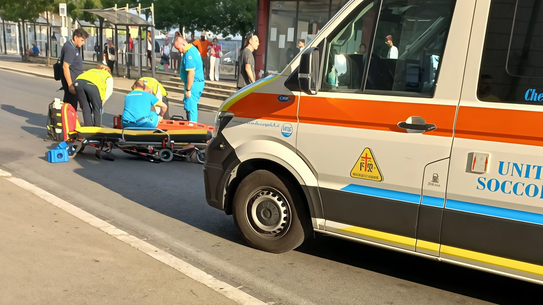 Brutto incidente ieri pomeriggio in una delle strade più trafficate del centro. Il 72enne è stato soccorso dalla Misericordia e trasferito d’urgenza al Ps. Brutto incidente ieri pomeriggio in una delle strade più trafficate del centro. Il 72enne è stato soccorso dalla Misericordia e trasferito d’urgenza al Ps.
