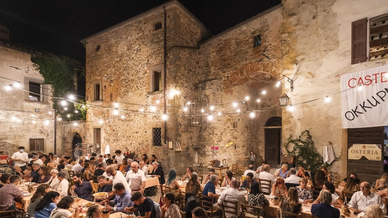 Lo scenario del Castello di Sorci in cui si svolge Tovaglia a Quadri