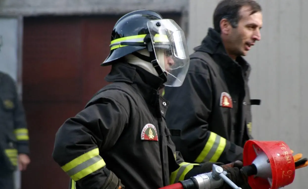 Casa a fuoco in Via Verdi
