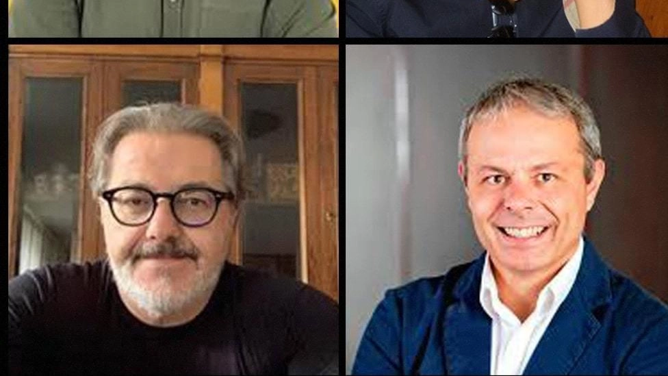 Simone Pellegrini, SI Gubbio, Marco Cardile del Pd, Mauro Salciarini M5S Gubbio, Francesco Zaccagni del Psi Gubbio Simone Pellegrini, SI Gubbio, Marco Cardile del Pd, Mauro Salciarini M5S Gubbio, Francesco Zaccagni del Psi Gubbio