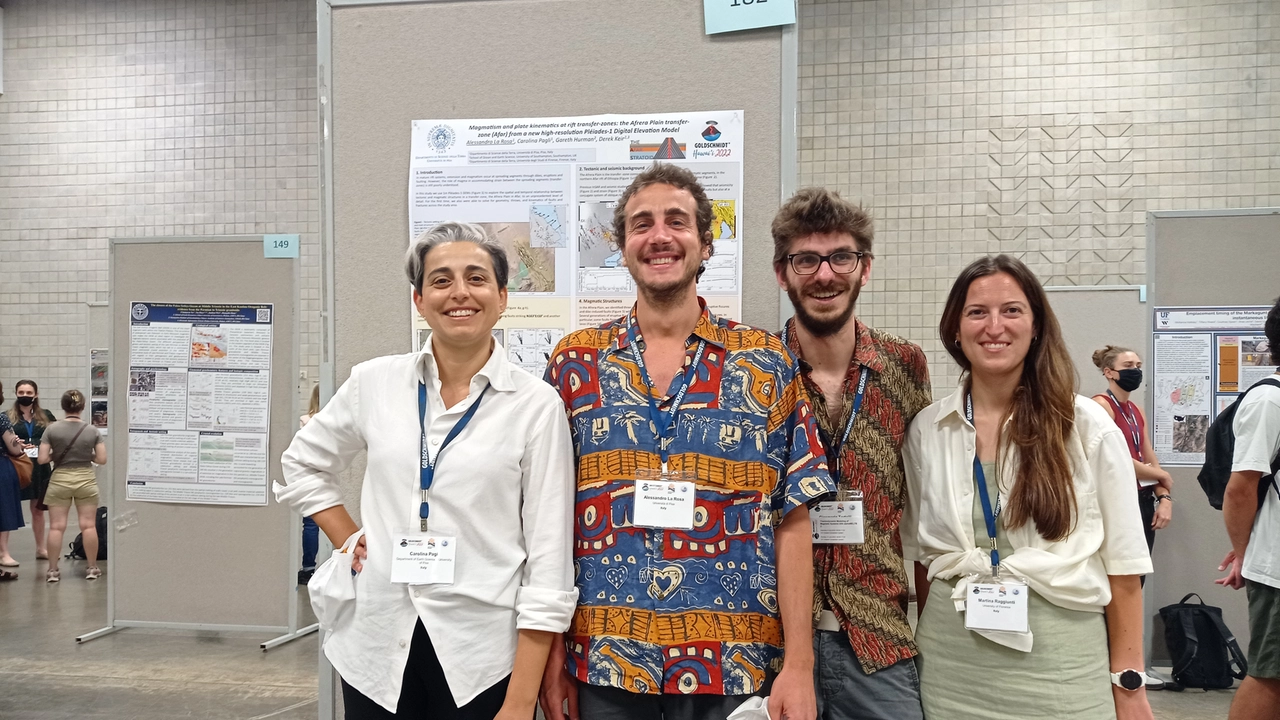 Il gruppo di ricerca Unipi, da destra Carolina Pagli e Gianmaria Tortelli Il gruppo di ricerca Unipi, da destra Carolina Pagli e Gianmaria Tortelli