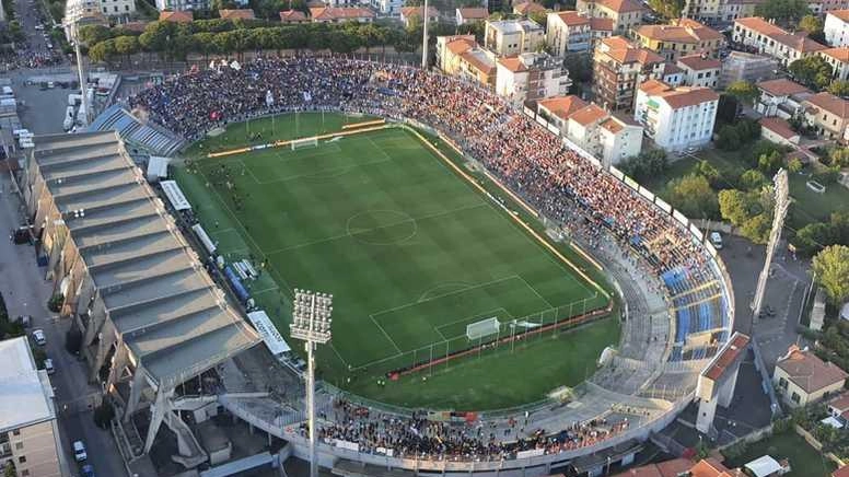 Una veduta aerea dell'Arena Garibaldi Una veduta aerea dell'Arena Garibaldi