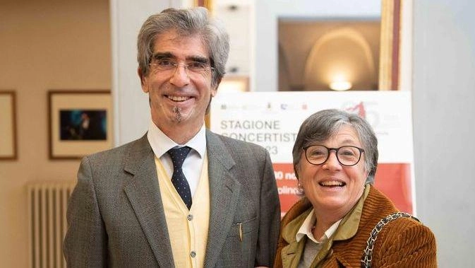 Francesca Fontani e il marito Guido Moradei, presidente della Camerata Francesca Fontani e il marito Guido Moradei, presidente della Camerata