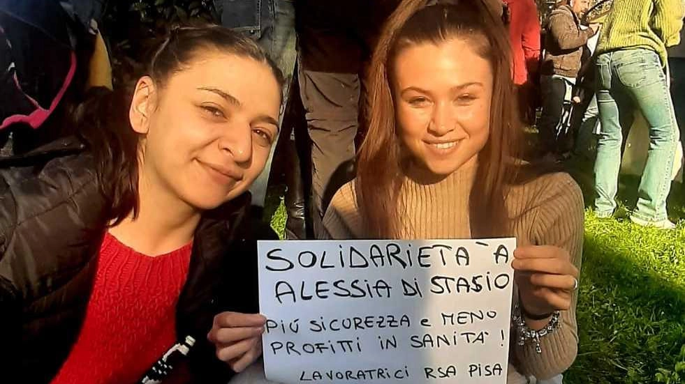 Manifestazione a sostegno della Oss