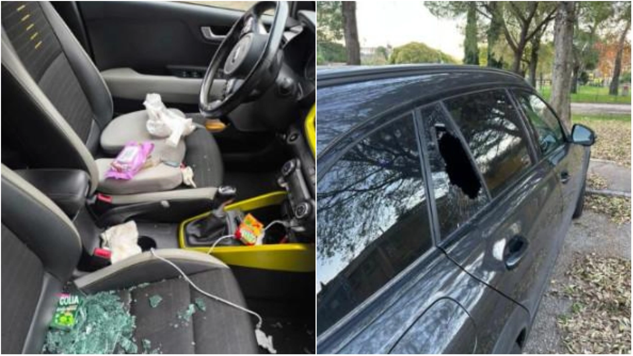 Due immagini che testimoniano le spaccate a Prato. Molte le auto che finiscono nel mirino dei ladri. E qualche automobilista ha subito più di un furto Due immagini che testimoniano le spaccate a Prato. Molte le auto che finiscono nel mirino dei ladri. E qualche automobilista ha subito più di un furto