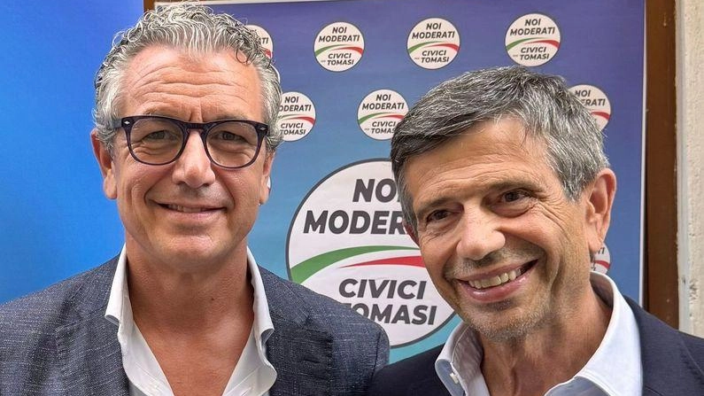 Il leader nazionale Maurizio Lupi e il commissario toscano Alessandro Colucci