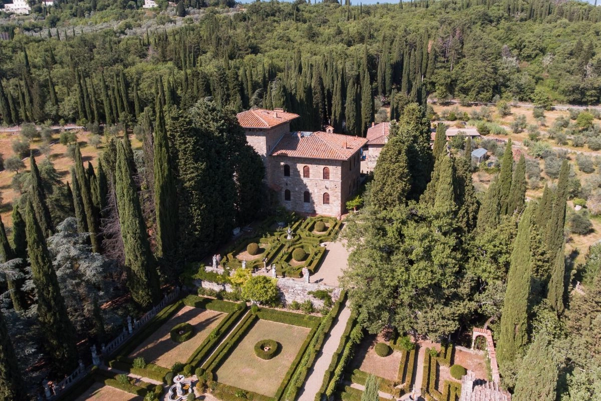 Veduta aerea Villa Peyron.