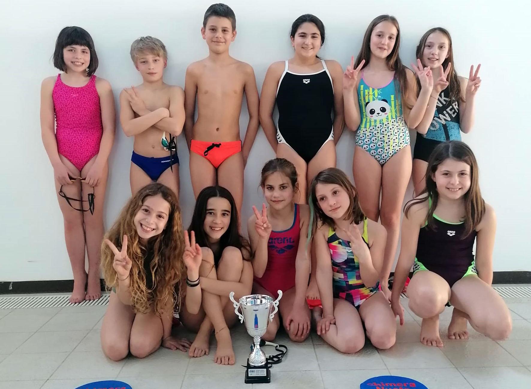 Gli Esordienti della Chimera Nuoto in vasca nella prima prova estiva di qualificazione ai campionati toscani Gli Esordienti della Chimera Nuoto in vasca nella prima prova estiva di qualificazione ai campionati toscani