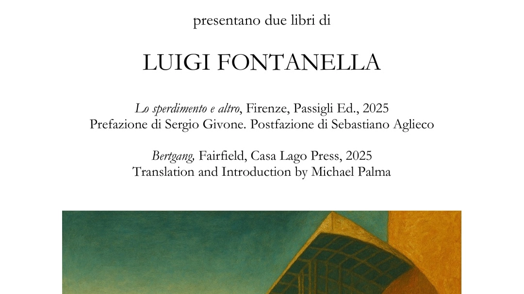 La locandina dell'incontro, con l'immagine di un'opera di Donato Nitti La locandina dell'incontro, con l'immagine di un'opera di Donato Nitti