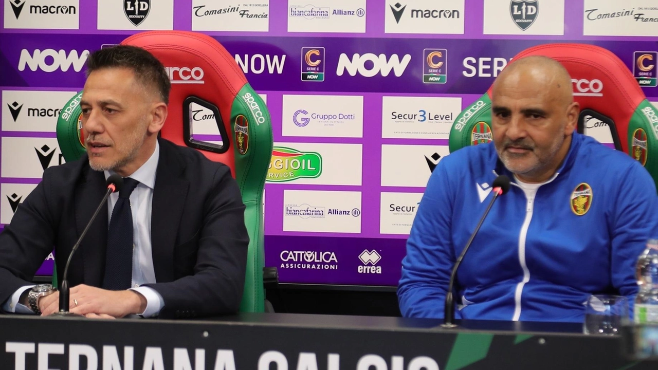 Il presidente D’Alessandro e il nuovo tecnico Fabio Liverani
